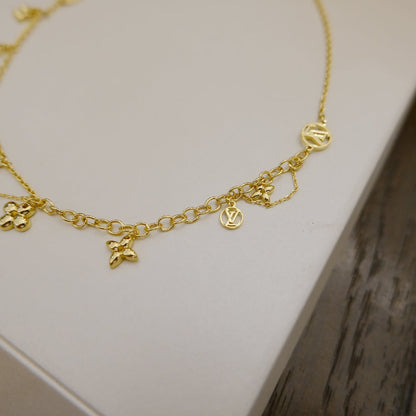 [kincade]BLOOMING SUPPLE NECKLACE BRASS