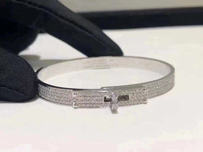 [kincade]HM KELLY BRACELET IN SILVER AND FULL PAVE DIAMOND