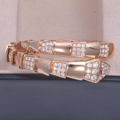 [kincade]SERPENTI WIDE BRACELET PINK GOLD DIAMOND