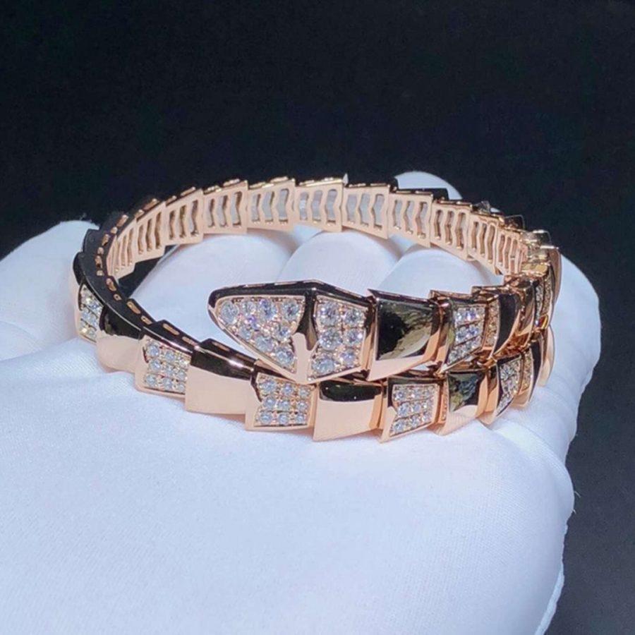 [kincade]SERPENTI WIDE BRACELET PINK GOLD DIAMOND