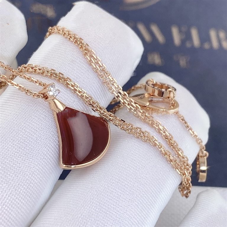 [kincade]DREAM NECKLACE CARNELIAN 1 DIAMOND