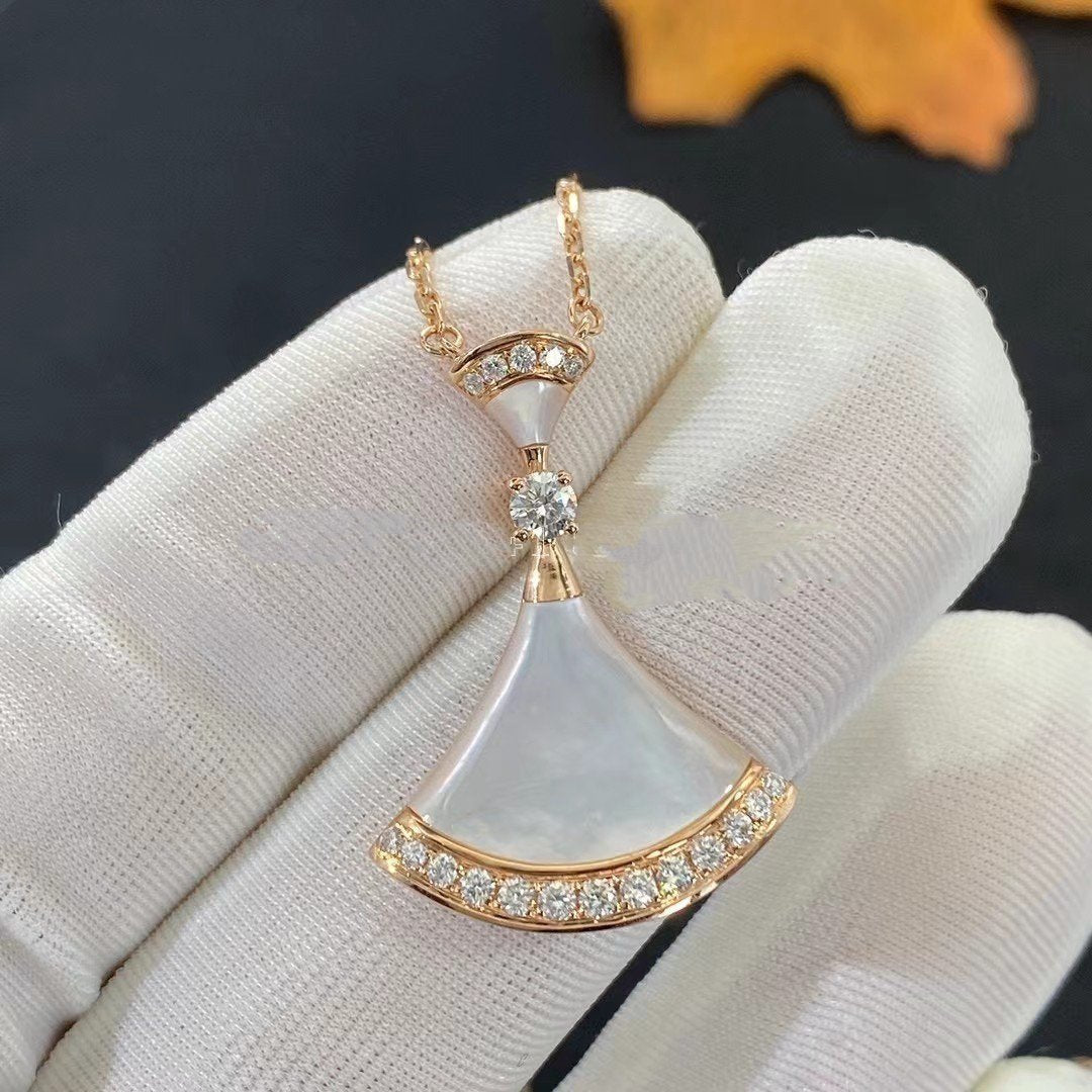 [kincade]DREAM NECKLACE MOP PINK GOLD DIAMOND