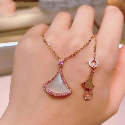 [kincade]DREAM NECKLACE MOP DIAMOND PINK