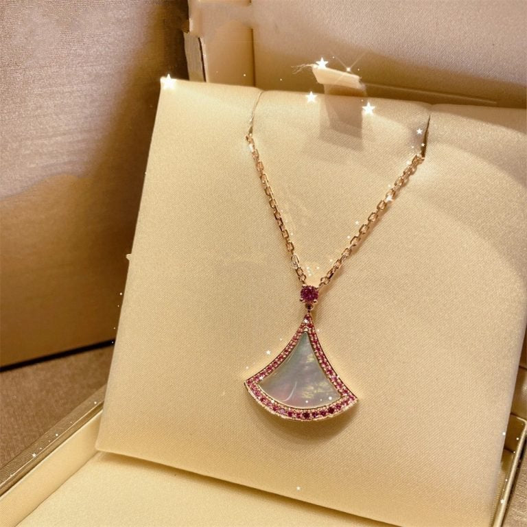 [kincade]DREAM NECKLACE MOP DIAMOND PINK