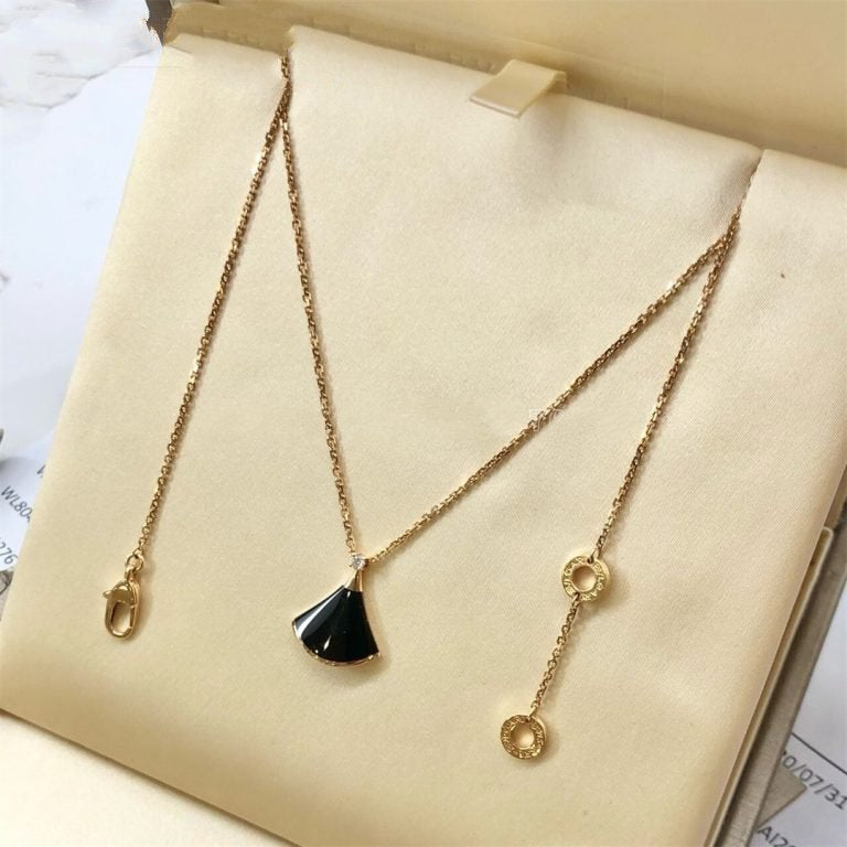 [kincade]DREAM NECKLACE ONYX 1 DIAMOND