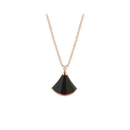 [kincade]DREAM NECKLACE ONYX 1 DIAMOND