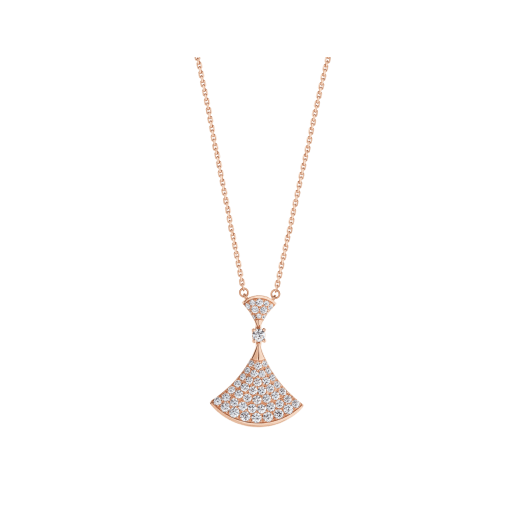 [kincade]DREAM NECKLACE PINK GOLD FULL DIAMOND