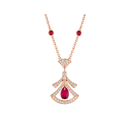 [kincade]DREAM NECKLACE CARNELIAN DIAMOND PINK GOLD