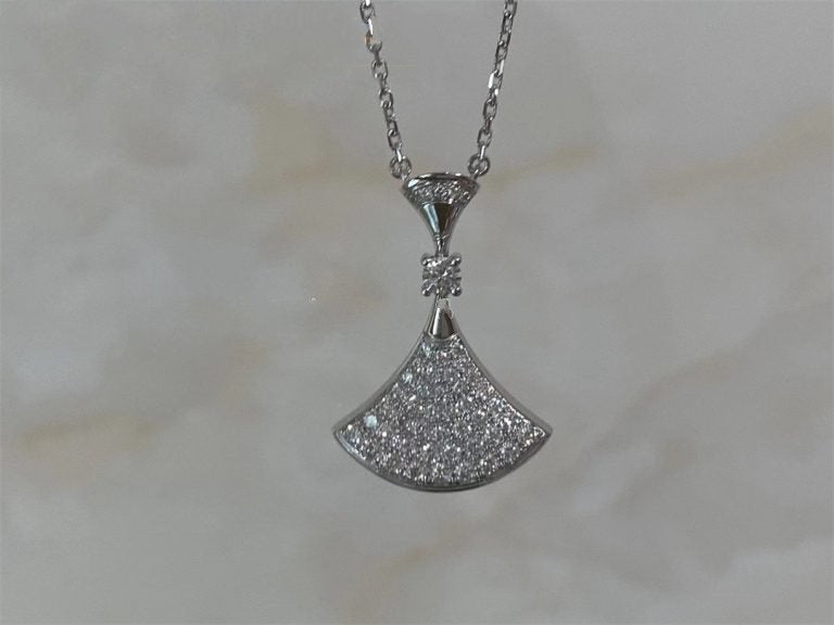 [kincade]DREAM NECKLACE SILVER FULL DIAMOND