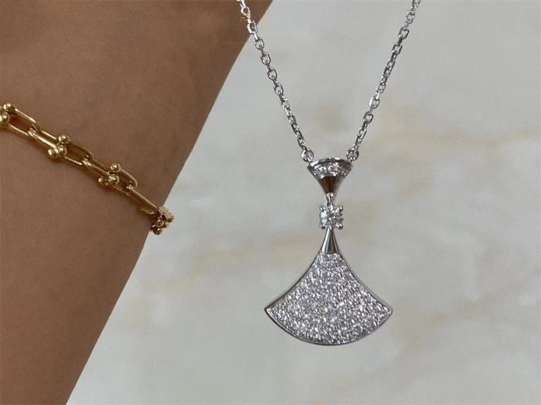 [kincade]DREAM NECKLACE SILVER FULL DIAMOND