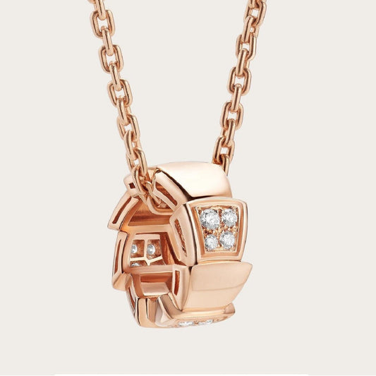 [kincade]SERPENTI PEDANT DIAMOND PINK GOLD NECKLACE