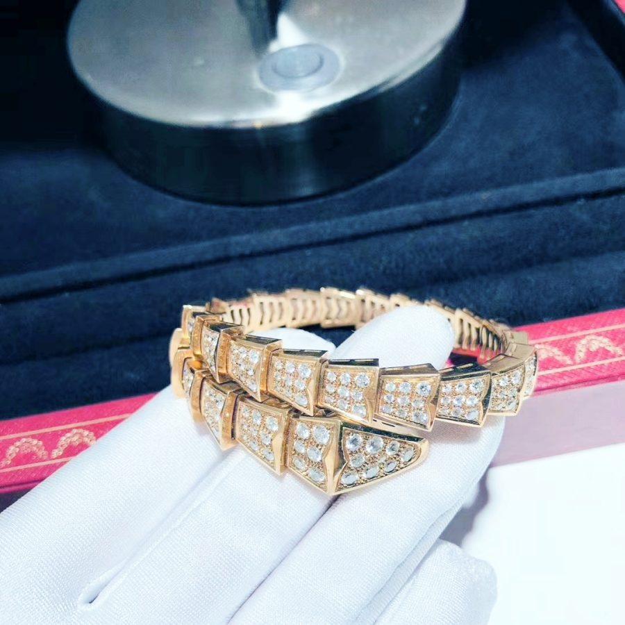 [kincade]SERPENTI BRACELET 8MM PINK GOLD DIAMOND