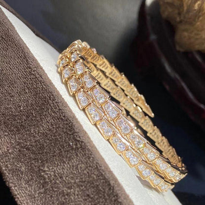 [kincade]SERPENTI BRACELET GOLD DIAMOND DOUBLE ROW