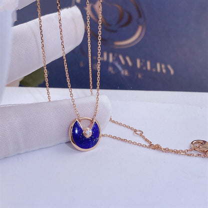 [kincade]AMULETTE ROSE GOLD AGATE NECKLACE