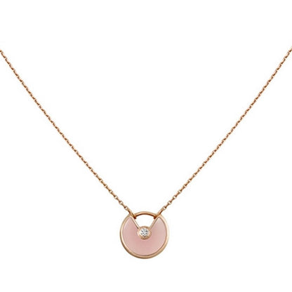 [kincade]AMULETTE ROSE GOLD PINK MOP NECKLACE