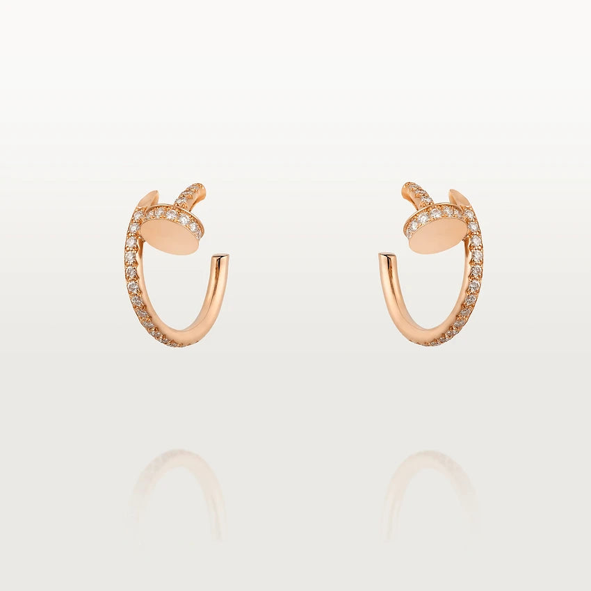 [kincade]JUSTE EARRINGS 12.75MM PINK GOLD DIAMOND