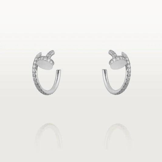 [kincade]JUSTE EARRINGS 12.75MM SILVER DIAMOND