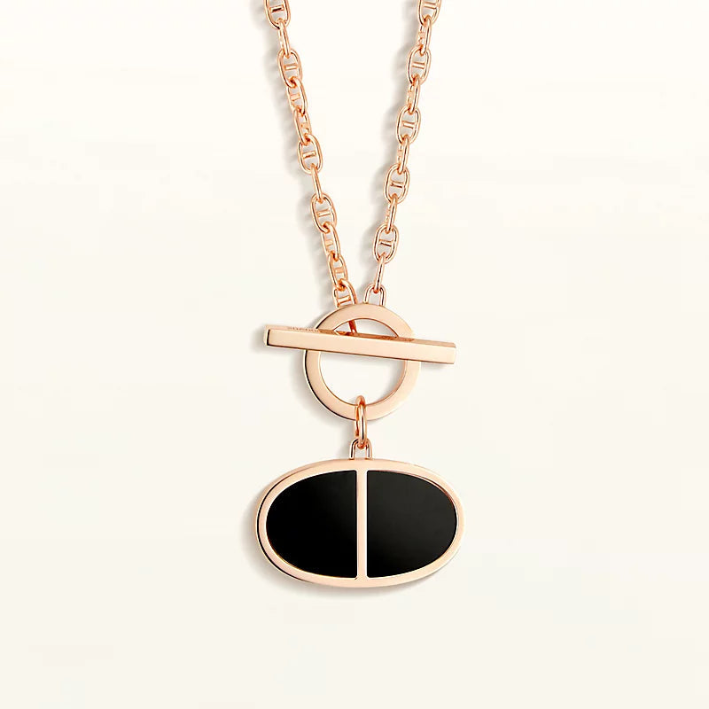 [kincade]CHAINE VERSO BLACK CERAMIC NECKLACE