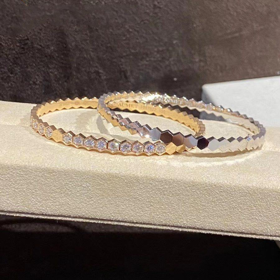 [kincade]BEE LOVE GOLD BRACELET FULL DIAMOND