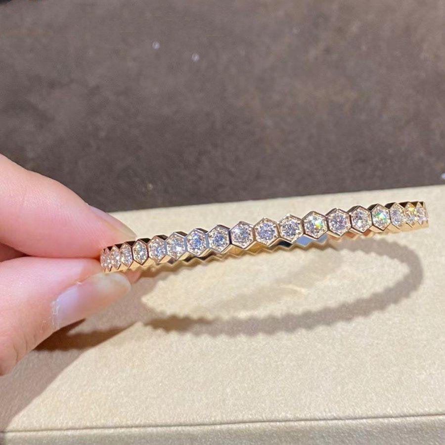 [kincade]BEE LOVE GOLD BRACELET FULL DIAMOND