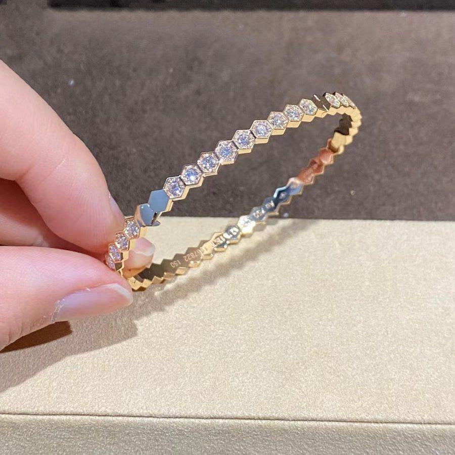 [kincade]BEE LOVE GOLD BRACELET FULL DIAMOND