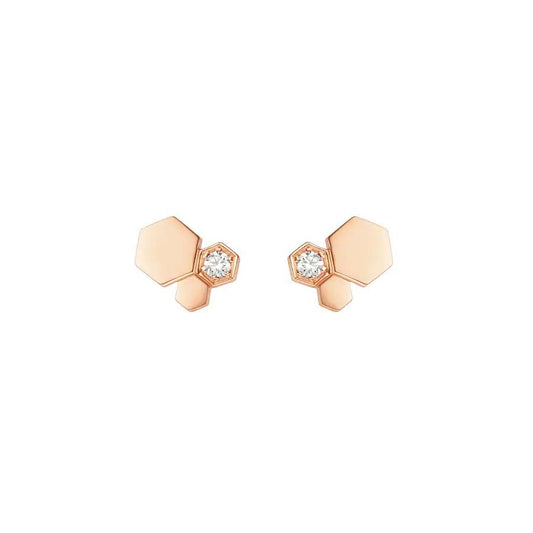 [kincade]BEE LOVE PINK GOLD DIAMOND EARRINGS