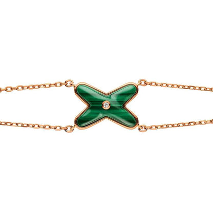 [kincade]JEUX BRACELET MALACHITE PINK GOLD 1 DIAMOND