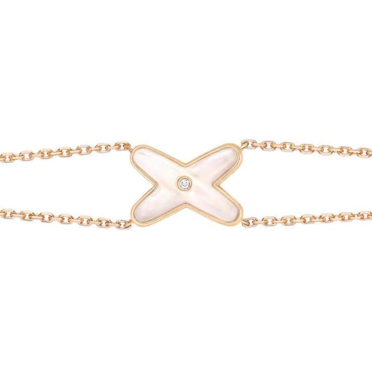 [kincade]JEUX BRACELET WHITE MOP PINK GOLD 1 DIAMOND