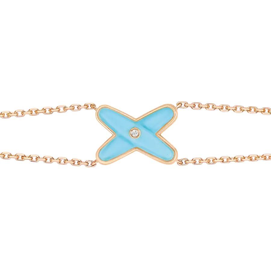 [kincade]JEUX BRACELET TURQUOISE PINK GOLD 1 DIAMOND