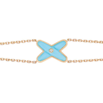 [kincade]JEUX BRACELET TURQUOISE PINK GOLD 1 DIAMOND