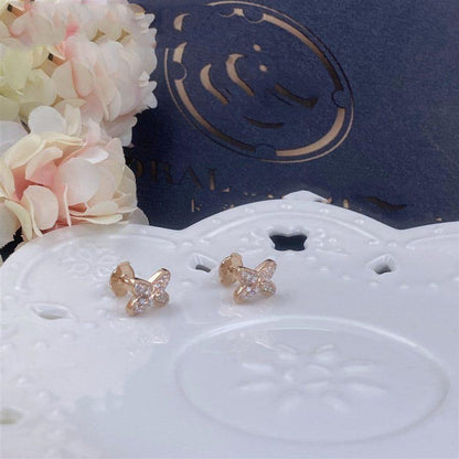 [kincade]JEUX DE PINK GOLD DIAMOND EARRINGS