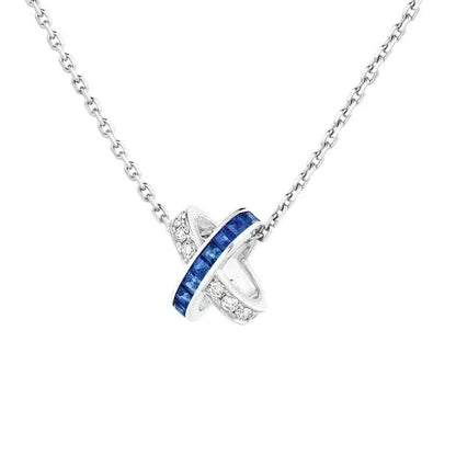 [kincade]LIENS DIAMOND SILVER NECKLACE