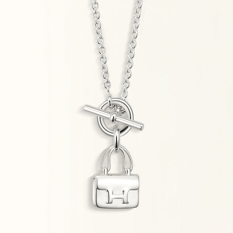 [kincade]POP H PEDANT SILVER NECKLACE