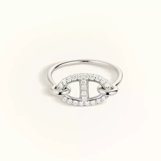 [kincade]RONDE SMALL SILVER DIAMOND RING