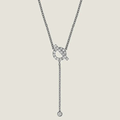 [kincade]FINESSE SILVER DIAMOND NECKLACE