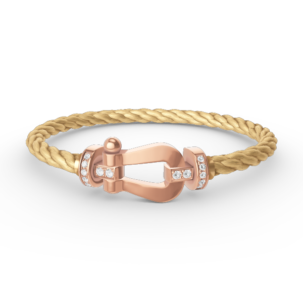 [kincade]FORCE LARGE HORSESHOE HALF DIAMOND BRACELET ROSE GOLD