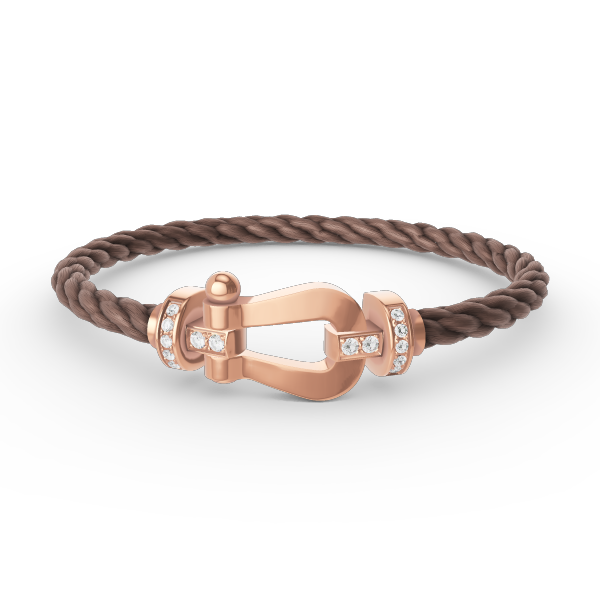 [kincade]FORCE LARGE HORSESHOE HALF DIAMOND BRACELET ROSE GOLD