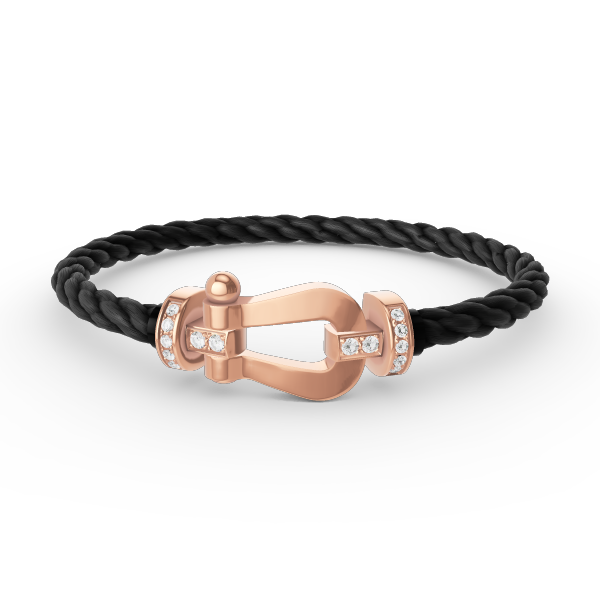 [kincade]FORCE LARGE HORSESHOE HALF DIAMOND BRACELET ROSE GOLD