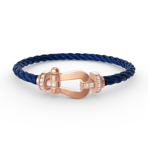 [kincade]FORCE LARGE HORSESHOE HALF DIAMOND BRACELET ROSE GOLD