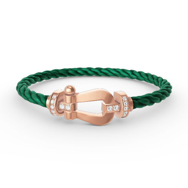 [kincade]FORCE LARGE HORSESHOE HALF DIAMOND BRACELET ROSE GOLD