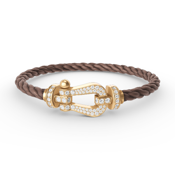 [kincade]FORCE LARGE HORSESHOE FULL DIAMOND BRACELET GOLD