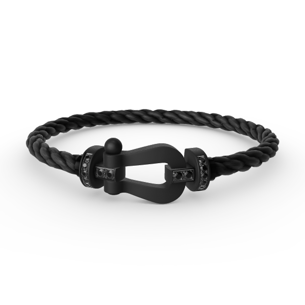 [kincade]FORCE LARGE SERIES HORSESHOE BLACK SAMURAI BRACELET