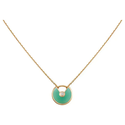 [kincade]AMULETTE GOLD MALACHITE NECKLACE