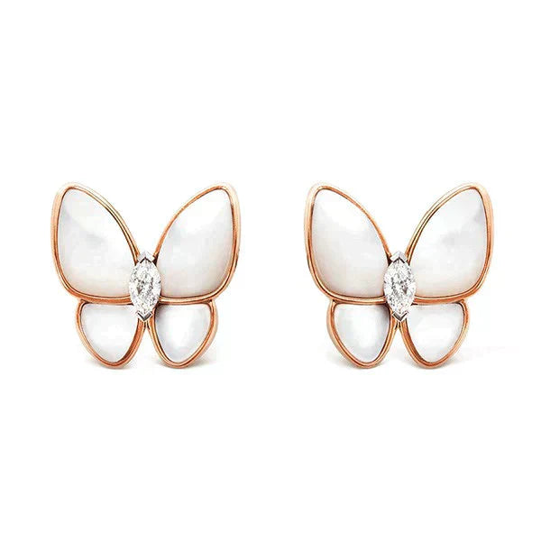 [kincade]BUTTERFLY MOP DIAMOND EARRINGS