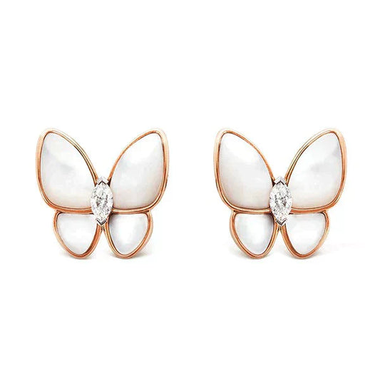 [kincade]BUTTERFLY MOP DIAMOND EARRINGS