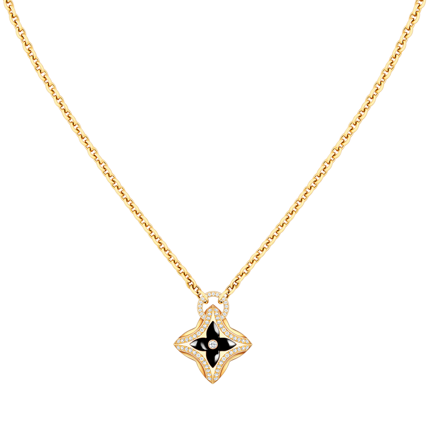 [kincade]STAR PEDANT PINK GOLD DIAMOND NECKLACE