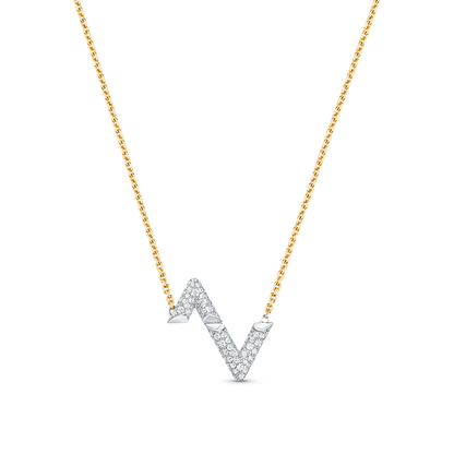 [kincade]VOLT SILVER DIAMOND PEDANT NECKLACE