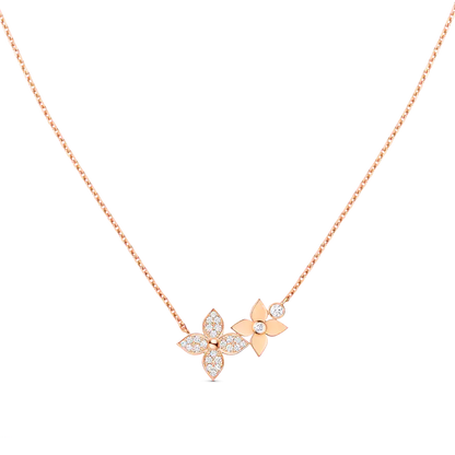 [kincade]STAR BLOSSOM NECKLACE PINK GOLD DIAMONDS