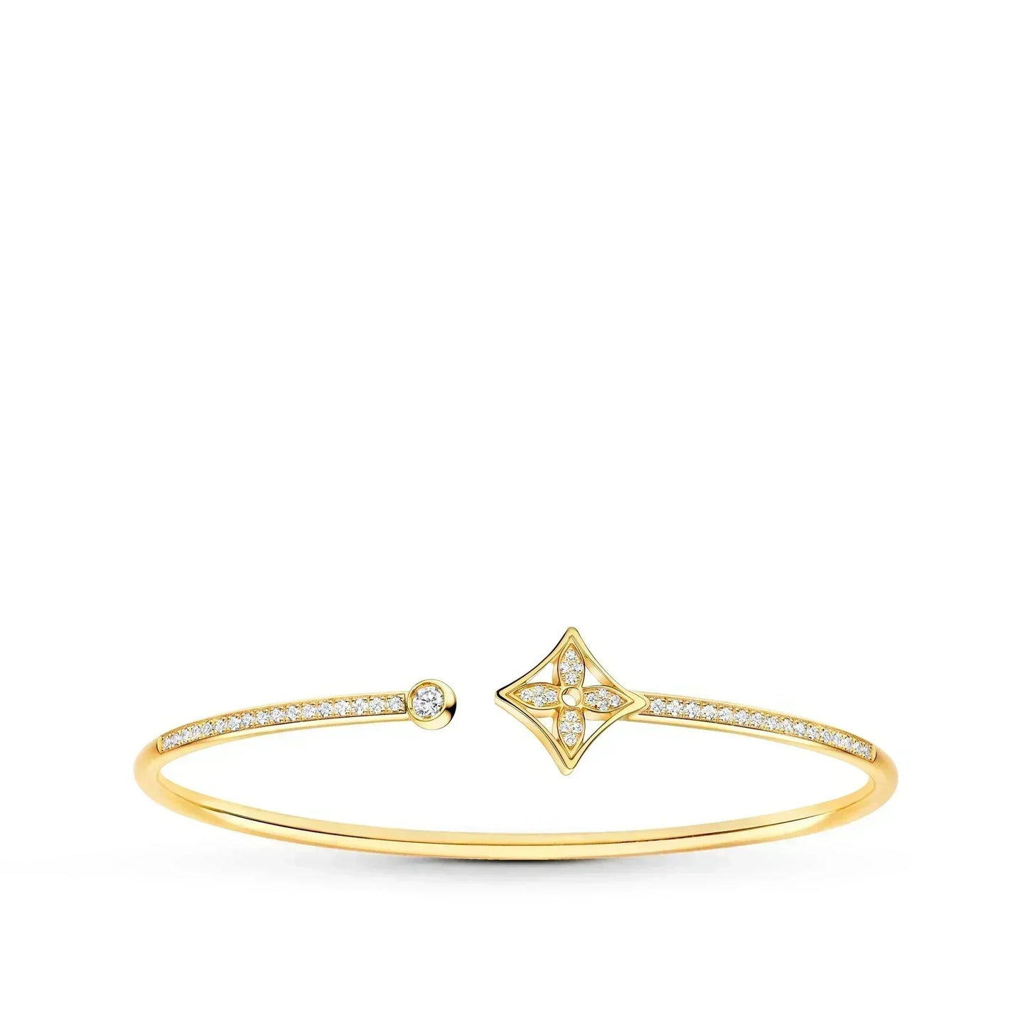 [kincade]IDYLLE GOLD OPEN BRACELET DIAMOND PAVED