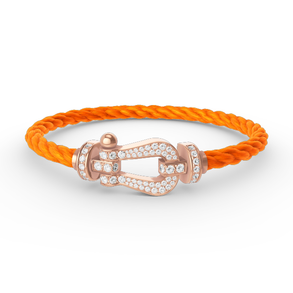 [kincade]FORCE LARGE HORSESHOE FULL DIAMOND BRACELET ROSE GOLD